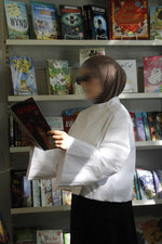 Flared Sleeves Shirt - White