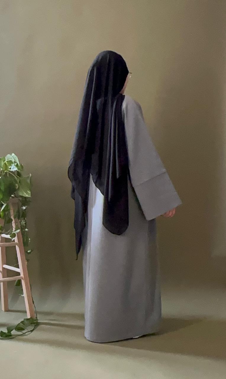 Elegance Gray Abaya